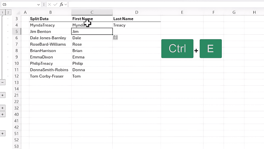 Excel Flash Fill