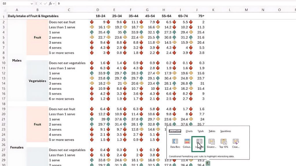 Excel Quick Analysis Tool (1)