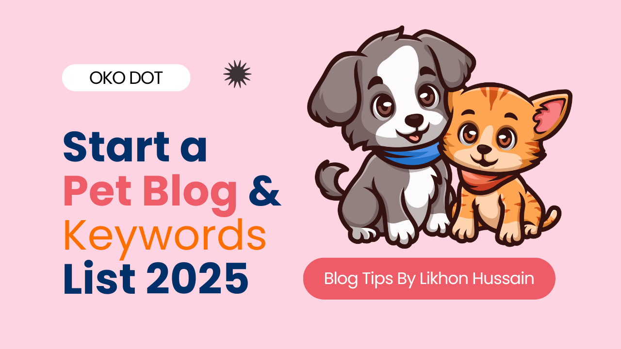 Start a Pet Blog & Keywords List